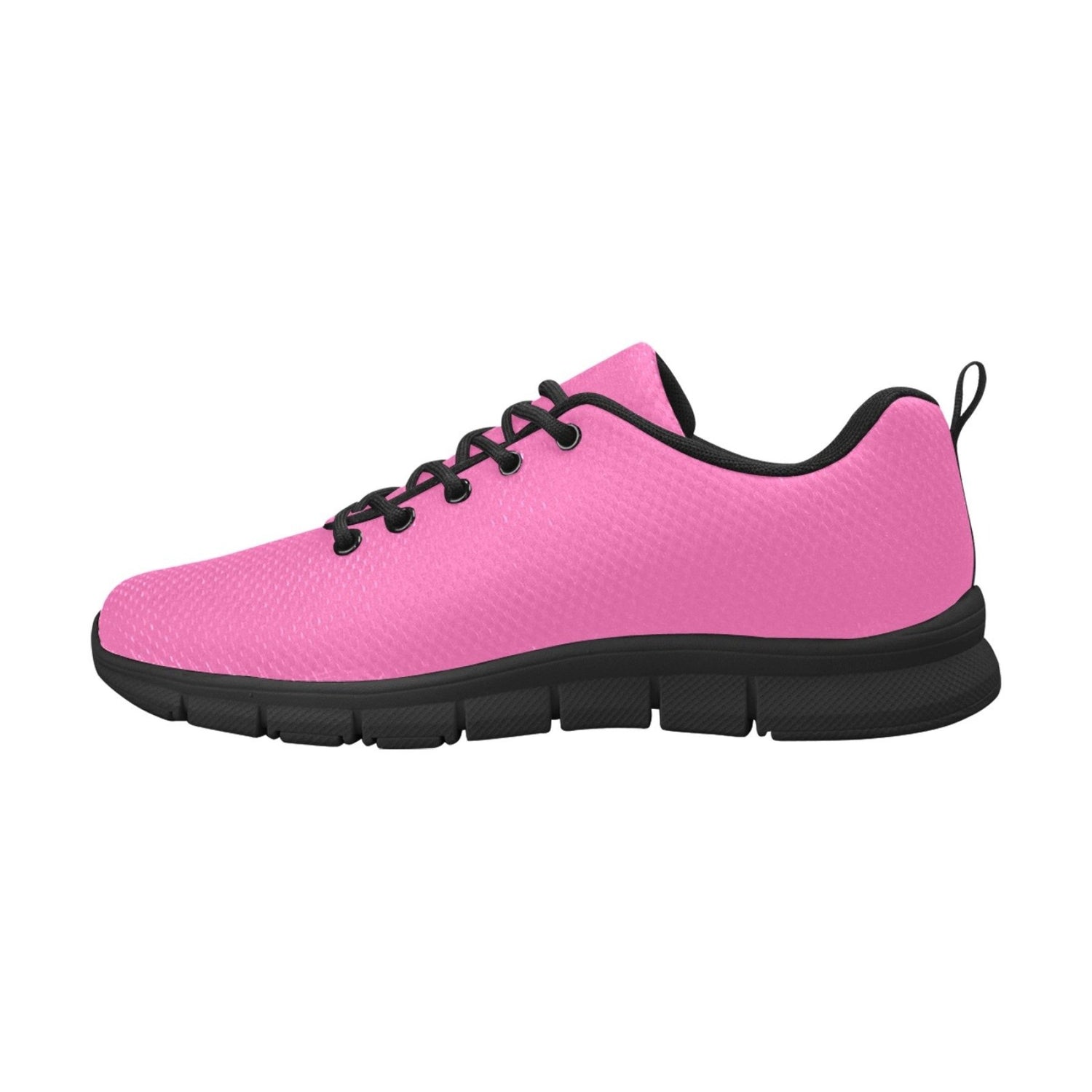 Sneakers voor dames, felroze en zwart - hardloopschoenen