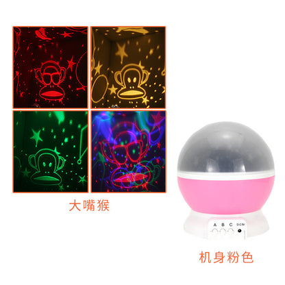 led starry sky lights fantasy rotating romantic starlight projection lamp usb starry gift Amazon explosion night light