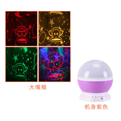 led starry sky lights fantasy rotating romantic starlight projection lamp usb starry gift Amazon explosion night light