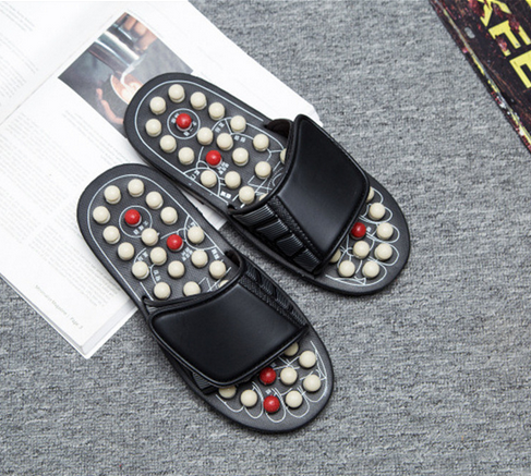 Slippers rotating Tai Chi massage slippers round beads with thorns foot soles health massage slippers